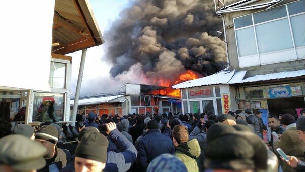 Пожар в ТЦ в Губе - Sputnik Азербайджан