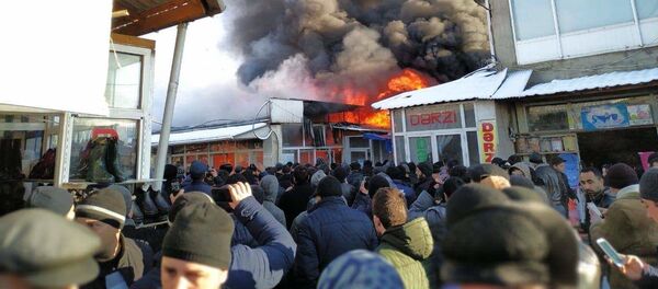 Пожар в ТЦ в Губе - Sputnik Азербайджан