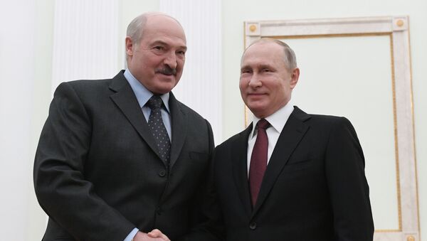 Президент РФ В. Путин встретился с президентом Белоруссии А. Лукашенко - Sputnik Azərbaycan