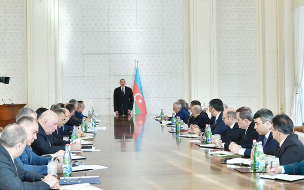 Заседание Кабинета Министров, посвященное итогам социально-экономического развития 2018 года и предстоящим задачам - Sputnik Азербайджан