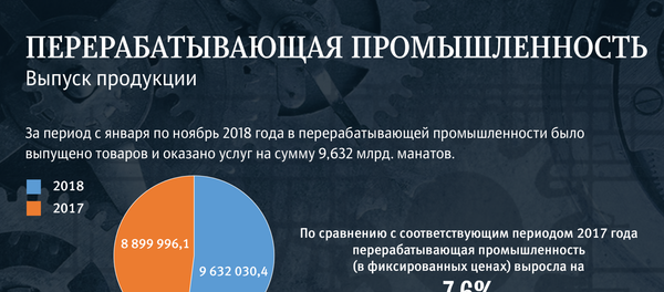 Инфографика - Перерабатывающая промышленность - Sputnik Азербайджан
