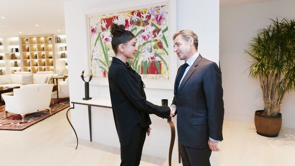 Первый вице-президент Азербайджана Мехрибан Алиева встретилась с экс-президентом Франции Николя Саркози - Sputnik Азербайджан