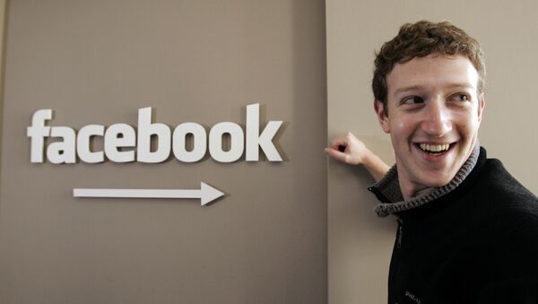 Основателей социальной сети Facebook Марк Цукерберг - Sputnik Азербайджан