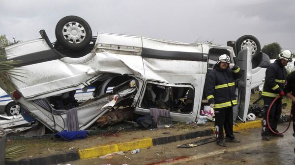 Автобусная авария в Турции, фото из архива - Sputnik Азербайджан