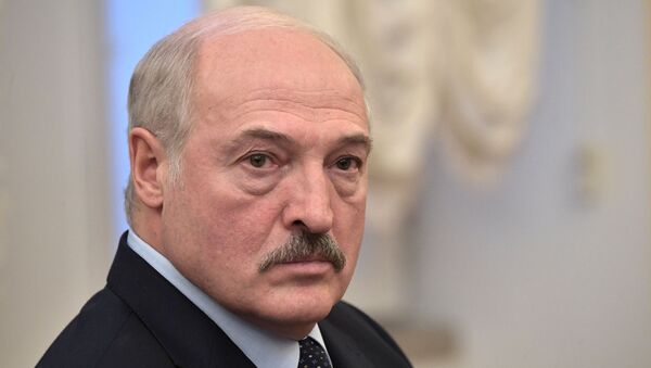 Президент Белоруссии Александр Лукашенко на заседании Высшего Евразийского экономического совета в узком составе - Sputnik Azərbaycan