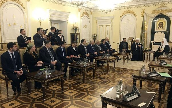 Председатель Управления мусульман Кавказа встретился с патриархом Московским и всея Руси - Sputnik Азербайджан