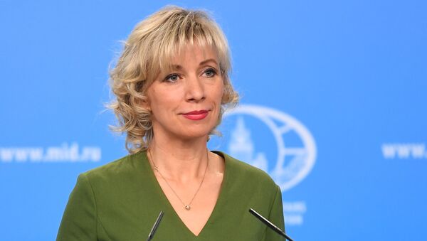 Официальный представитель министерства иностранных дел России Мария Захарова  - Sputnik Azərbaycan