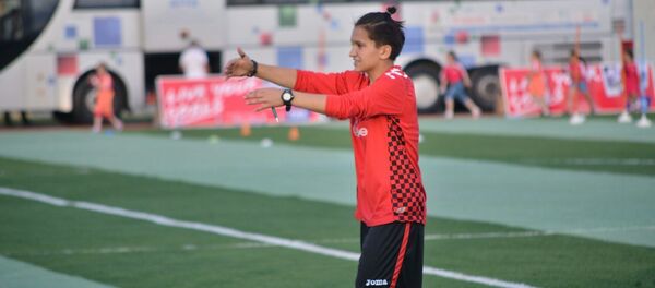 Gülənbər Qasımova - Qadın futbolu üzrə milli komandanın üzvü Gülənbər Qasımova - Qadın futbolu üzrə milli komandanın üzvü - Sputnik Азербайджан