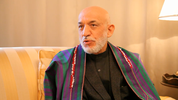 Бывший президент Исламской республики Афганистан (в 2004-2014 гг.) Хамид Карзай - Sputnik Азербайджан