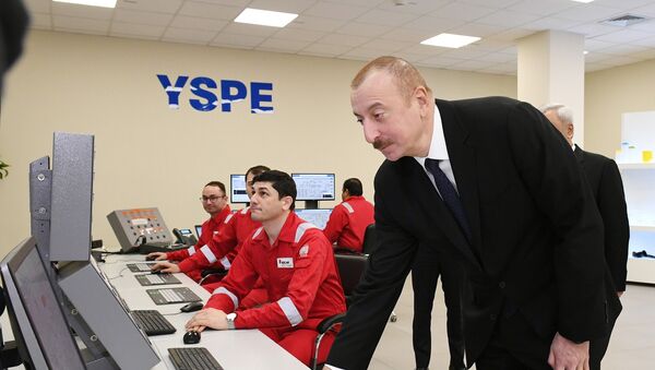 Prezident İlham Əliyev Sumqayıtda “SOCAR Polymer”in yüksək sıxlıqlı polietilen zavodunun açılışında iştirak edib - Sputnik Azərbaycan