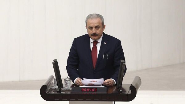 Глава парламента Турции Мустафа Шентоп - Sputnik Azərbaycan