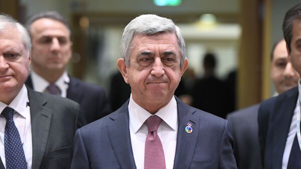 Ermənistanın sabiq prezidenti Serj Sarqsyan - Sputnik Azərbaycan