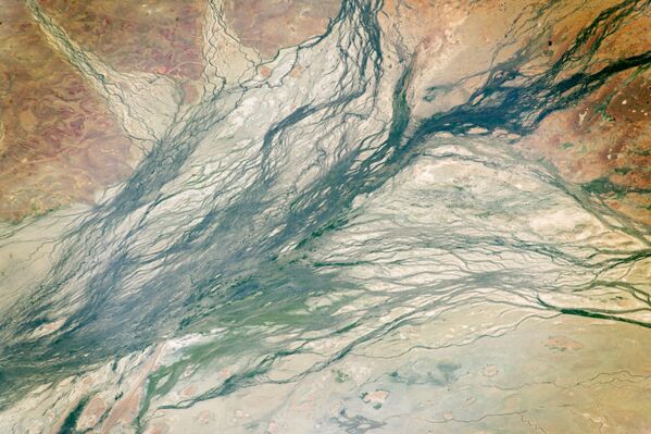 Вид из космоса на систему каналов в Квинсленде, Австралия - Sputnik Азербайджан
