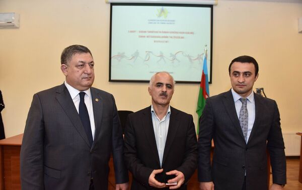 Церемония награждения, организованная в министерстве молодежи и спорта по случаю Дня физической культуры и спорта – 5 марта - Sputnik Азербайджан