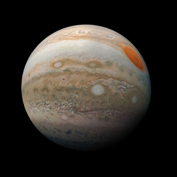 Новая фотография Юпитера, полученная зондом Juno NASA - Sputnik Азербайджан