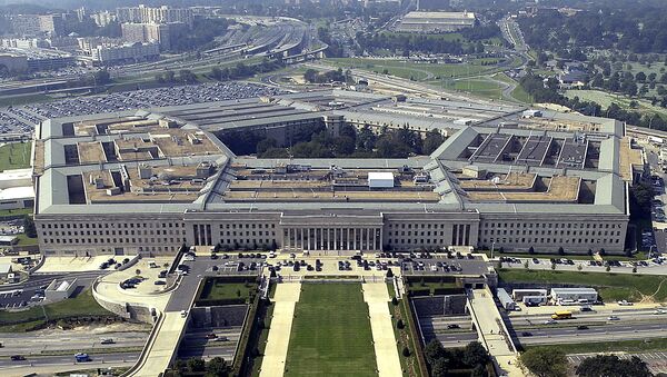 Вид с воздуха на речной вход в Пентагон в Вашингтоне, округ Колумбия - Sputnik Азербайджан