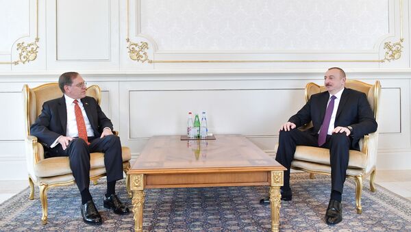 Президент Ильхам Алиев встретился с новоназначенным послом США в Азербайджане Эрлом Литценбергером - Sputnik Азербайджан