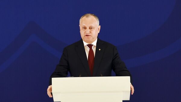 Moldova prezidenti İqor Dodon - Sputnik Azərbaycan