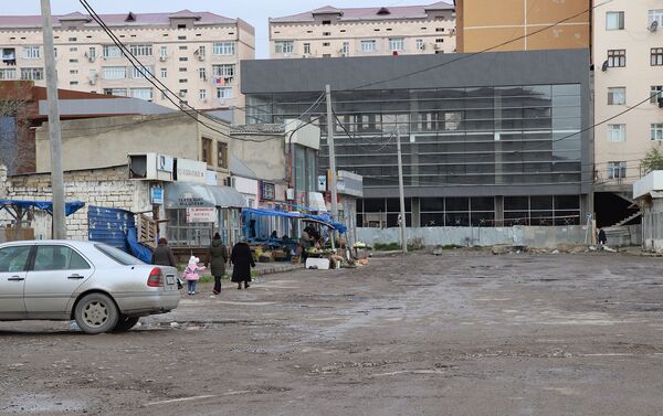 Территория, на которой был расположен рынок Şərq bazarı - Sputnik Азербайджан