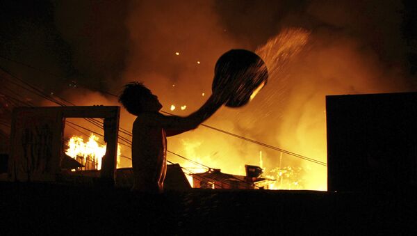 Пожар, фото из архива - Sputnik Азербайджан