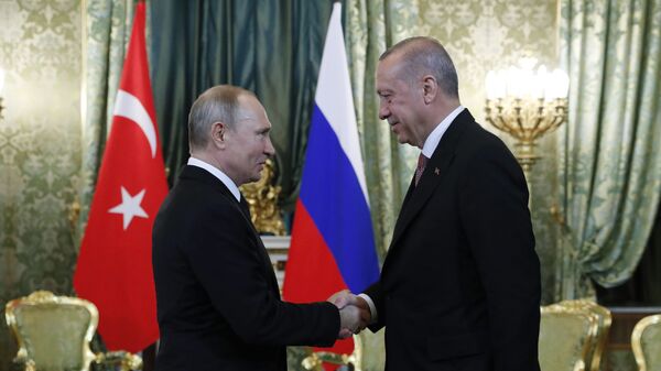 Владимир Путин и Реджеб Эрдоган - Sputnik Азербайджан