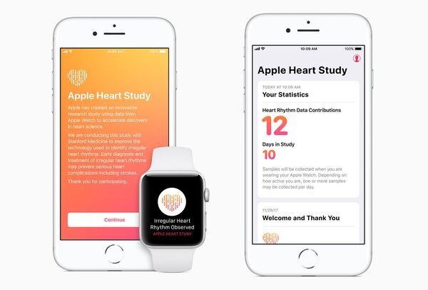 Apple и Стэнфордский университет изучают сердцебиение пользователей с помощью умных часов Apple и Стэнфордский университет изучают сердцебиение пользователей с помощью умных часов - Sputnik Азербайджан