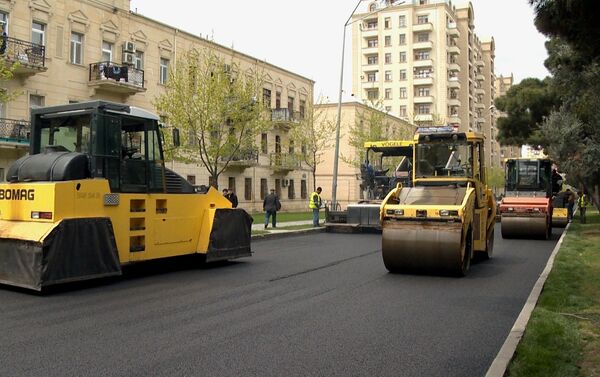 Реконструкция дорожной инфраструктуры в пригородных районах Баку - Sputnik Азербайджан