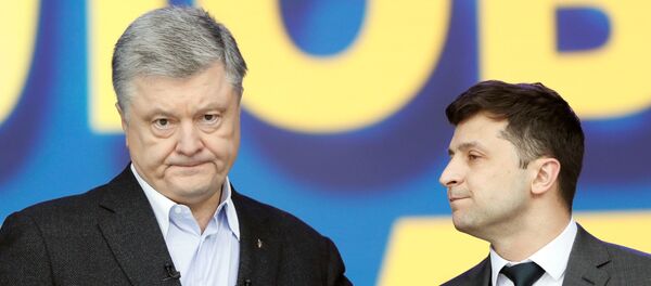 Дебаты между Порошенко и Зеленским на стадионе Олимпийский  в Киеве, фото из архива - Sputnik Азербайджан
