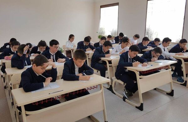 Заключительный тур Олимпиады по русскому зыку прошел в школе № 3 города Нахичевани - Sputnik Азербайджан