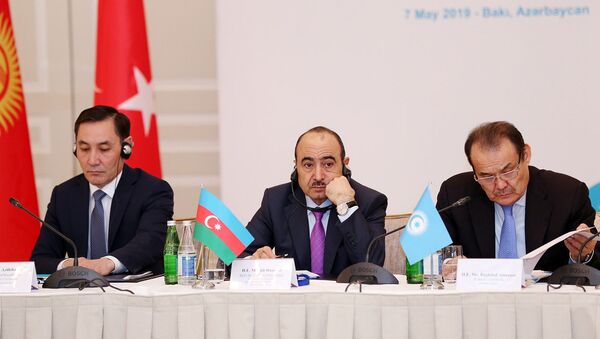 Второе заседание ответственных за сферу информации и медиа министров и высоких должностных лиц стран-членов Совета сотрудничества тюркоязычных государств - Sputnik Азербайджан