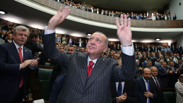 Türkiyə prezidenti Rəcəb Tayyib Ərdoğan - Sputnik Азербайджан