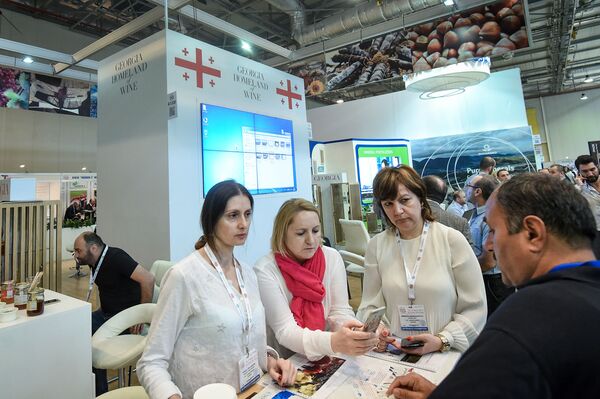 Азербайджанская международная выставка “Сельское хозяйство” и “Пищевая промышленность” - Sputnik Азербайджан