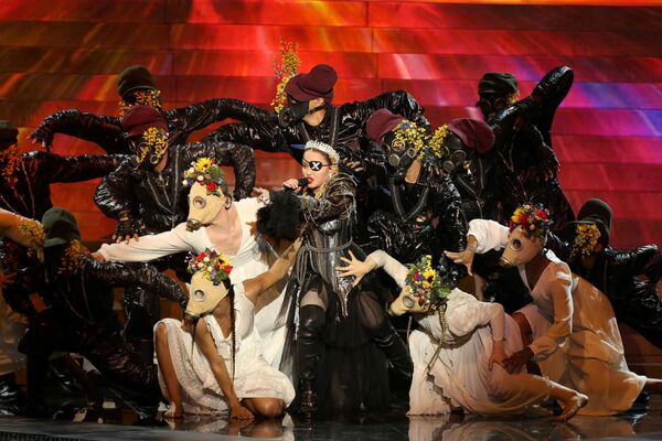 Мадонна выступает в качестве гостя на Гранд Финале Конкурса Песни Евровидение 2019 года в Тель-Авиве, Израиль - Sputnik Азербайджан