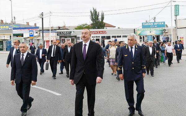İlham Əliyev Sabunçu dəmir yolu vağzalı kompleksinin açılışında iştirak edib - Sputnik Azərbaycan