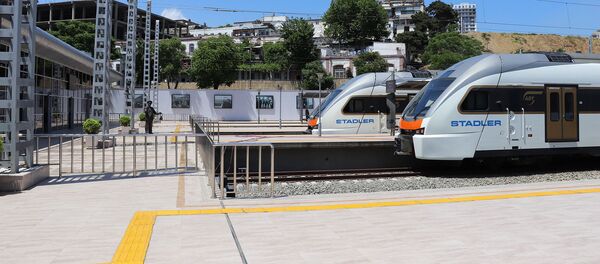 Bakı dəmir yolu vağzalı kompleksi Bakı dəmir yolu vağzalı kompleksi - Sputnik Азербайджан