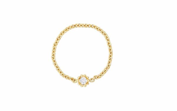 Кольцо Mimirose из желтого золота с бриллиантом, Dior - Sputnik Азербайджан