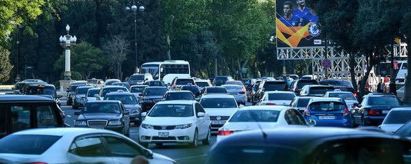 Bakıda avtomobil tıxacı - Sputnik Азербайджан