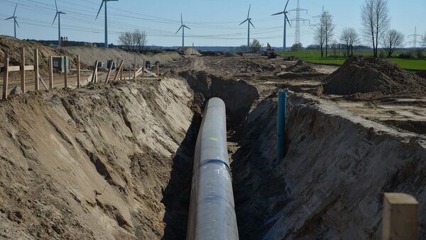 Строительство газопровода Северный поток-2 в Германии - Sputnik Азербайджан