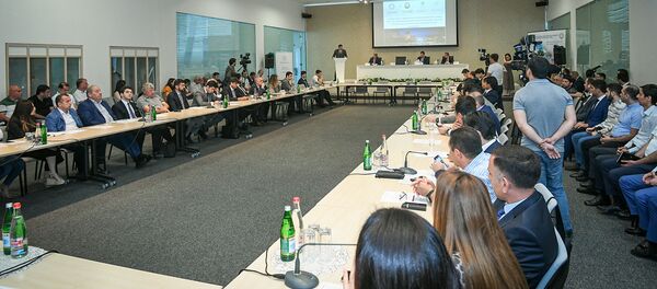 Конференция Министерства экономики и Агентства по туризму Оказание помощи выходу на льготные финансовые ресурсы для предпринимателей в сфере туризма - Sputnik Азербайджан