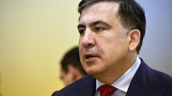 Бывший губернатор Одесской области Украины и лидер политической партии Рух нових сил Михаил Саакашвили - Sputnik Azərbaycan