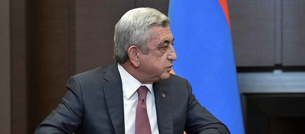 Президент Армении Серж Саргсян - Sputnik Азербайджан