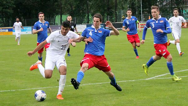 Матч между молодежными сборными Лихтенштейна и Азербайджана в рамках отборочного цикла Евро-2021 - Sputnik Азербайджан