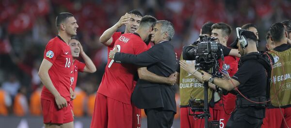 Türkiyə milli futbol komandasının oyunçuları - Sputnik Азербайджан