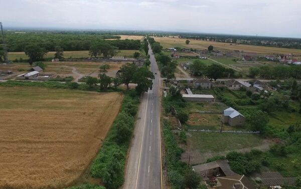 Новая дорога Гяндоб-Хачмаз-Ялама-государственная граница с Российской Федерацией - Sputnik Азербайджан