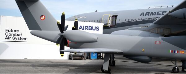 Вид статического дисплея Airbus во время международного парижского авиасалона в аэропорту Ле-Бурже, недалеко от Парижа - Sputnik Азербайджан