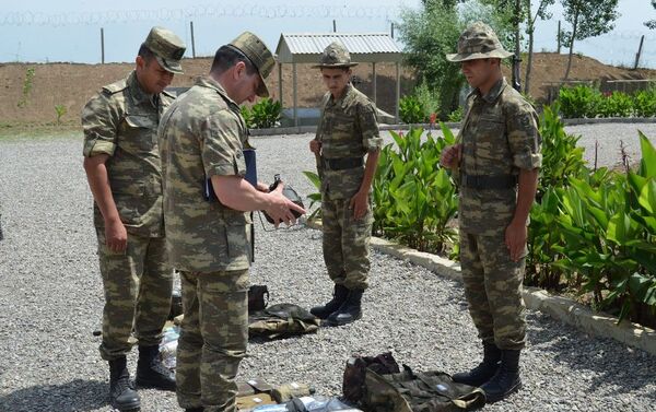 В Азербайджанской Армии проведен конкурс среди дежурных смен боевых постов  - Sputnik Азербайджан