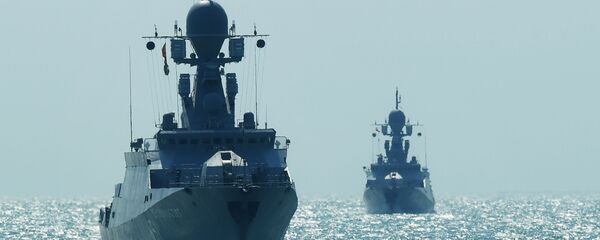 Малые ракетные корабли на учениях корабельных ударных групп Каспийской флотилии ВМФ РФ Малые ракетные корабли на учениях корабельных ударных групп Каспийской флотилии ВМФ РФ - Sputnik Азербайджан