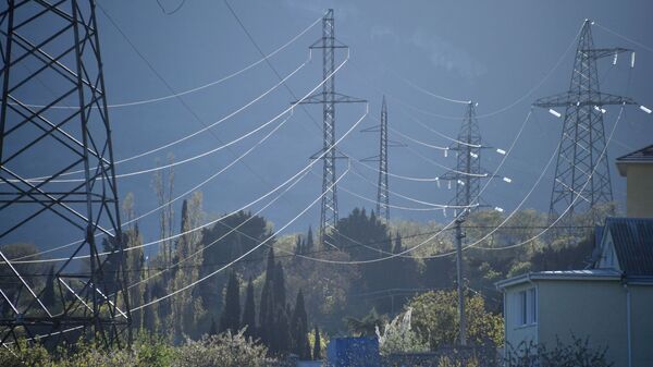 Линии высоковольтных передач, фото из архива - Sputnik Азербайджан