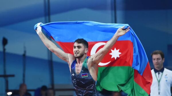 Азербайджанский борец вольного стиля Гаджи Алиев - Sputnik Азербайджан
