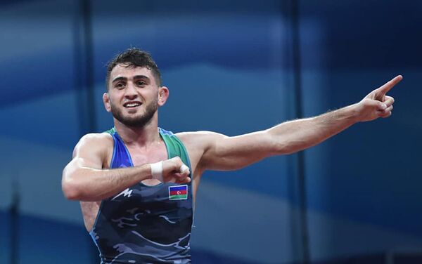 Азербайджанский борец вольного стиля Гаджи Алиев - Sputnik Азербайджан